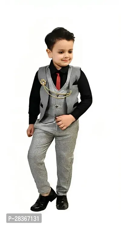 Stylist Cotton Blend Clothing Set For Boys-thumb0