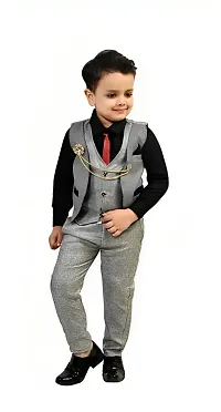 Stylist Cotton Blend Clothing Set For Boys-thumb1