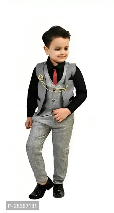 Stylist Cotton Blend Clothing Set For Boys-thumb2