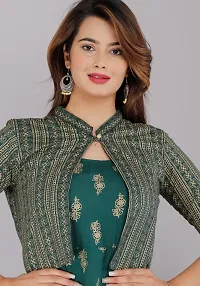 Jasmine Kurta with jacket Green-thumb1