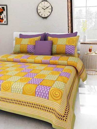 Printed Cotton Double Bedsheets