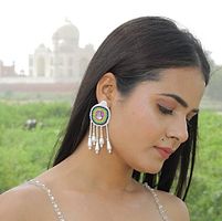 Elegant Pearl Necklace with Earring for Women-thumb2