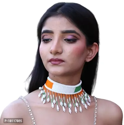 Handmade Designer Necklace Tiranga For Women And Girls