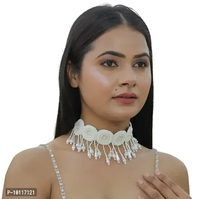 Handmade Designer Necklace White For Women And Girls