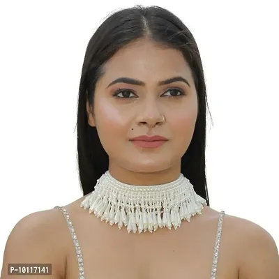 Handmade Designer Necklace White For Women And Girls