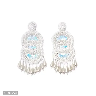 PGYG Handmade Designer Earring White For Women And Girls HE71