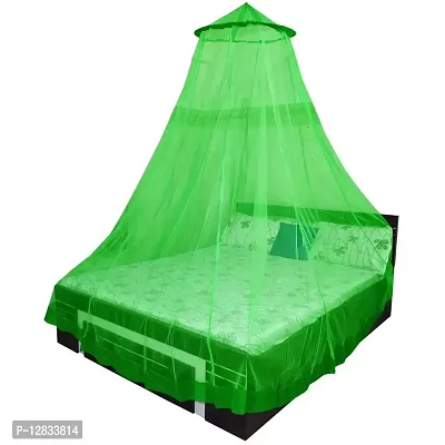 Gioielleria | Net Material Mosquito Net Round Shape for Home,Outdoor Use [10 x 10 x 28] [Green]