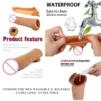 REUSABLE DRAGON CONDOM SLEEVE EXTENDER 6 INCH MEN WASHABLE CONDOM |SILICON CONDOM FOR MEN-thumb3