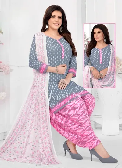 Fancy Synthetic Unstitched Dress Material For Women