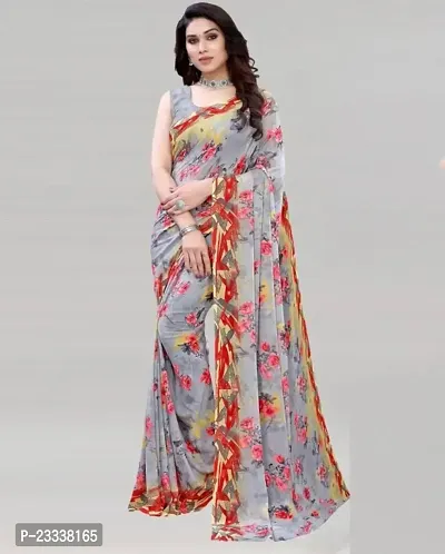 Printed Georgette Party Wear Saree-thumb0