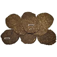 Direct From Our Village Pack of 6 Pieces Cow Dung Cakes Hand Made Pack Indian Desi Cow's Dung Gobar Kande for Hawan Puja Gobar Kande | Thepdi | Upla (Ideal for Hawan Pujan) ||VE760-thumb3