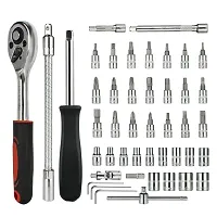 46 in 1 Pcs Tool Kit  Screwdriver and Socket Set Multi Purpose Combination Tool Case-thumb1