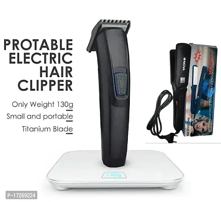Htc At-522 Rechargeable Hair Trimmer And Nova Nhc-522 Crm Hair Straightener 2 Pack Combo