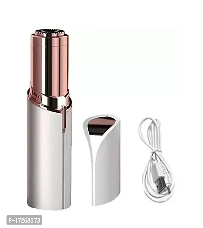 Portable Mini Hair Epilator With Light Lady Women Hair Shaver Electric Hair Removal Lipstick Design Blade Shaver
