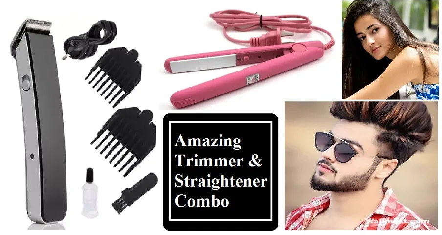HAIR TRIMMER WITH MINI STRAIGHTENER