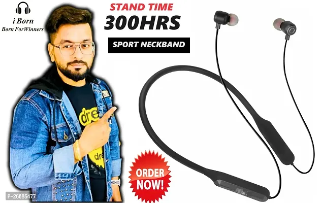 Effortless Connectivity with the I Born 300 Hrs Backup Neckband