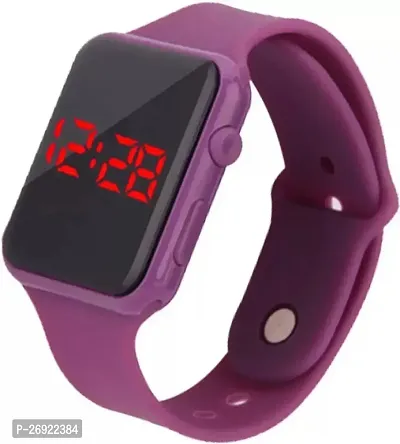 Stylish Purple LED Digital Watch: A Timepiece with a Modern Twist-thumb0