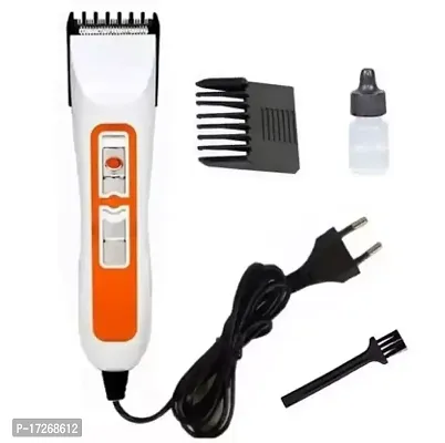 Orange-Professional Hair Trimmer For Mens Body Groomer 0 Min Runtime 1 Length Settings (Red)-thumb0