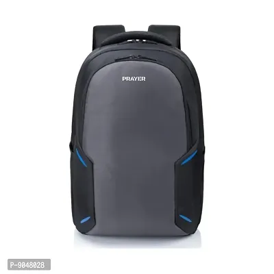 Medium Crazy Laptop Backpack college bag school bag office bag travel bag black for men and women-thumb0