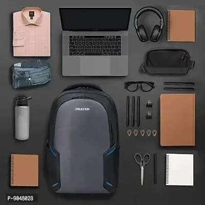 Medium Crazy Laptop Backpack college bag school bag office bag travel bag black for men and women-thumb3