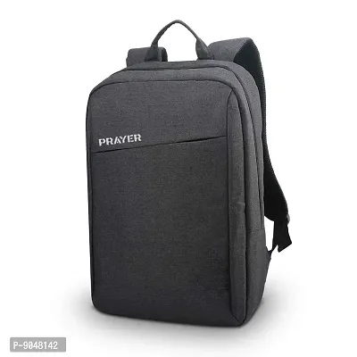 Crazy Laptop Backpack college bag school bag office bag travel bag men and women grey-thumb0