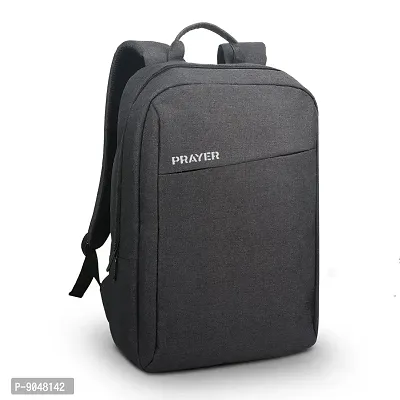 Crazy Laptop Backpack college bag school bag office bag travel bag men and women grey-thumb4