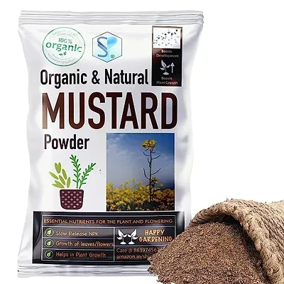 Mustard Oil Cake Powder for Plants Sarso ki Khali Organic Fertilizer  Gardening Nutrient Manure 3kg