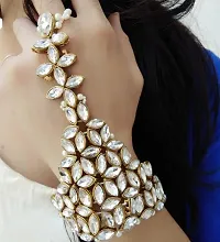 Beautiful Golden Alloy Bracelet For Women-thumb2