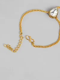 Beautiful Golden Alloy Bracelet For Women-thumb1