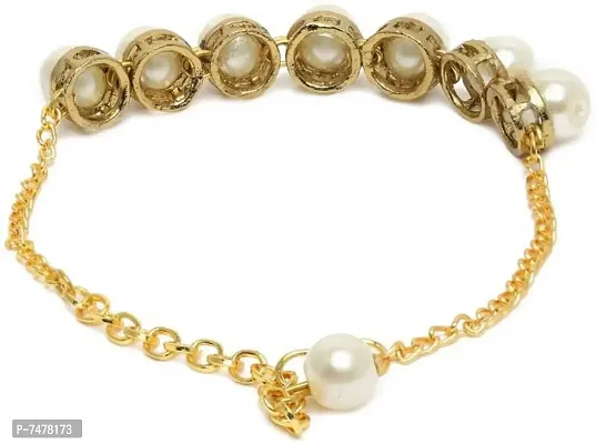 Beautiful Golden Alloy Bracelet For Women-thumb2