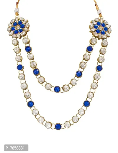 Shimmering Alloy Jewellery Set For Women- 1 Necklace And 1 Pair Of Earrings-thumb2
