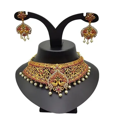 Traditional Alloy Gold Plated Jewellery Sets