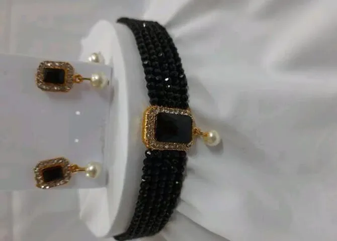 Elegant Alloy Kundan Layered Jewellery Set