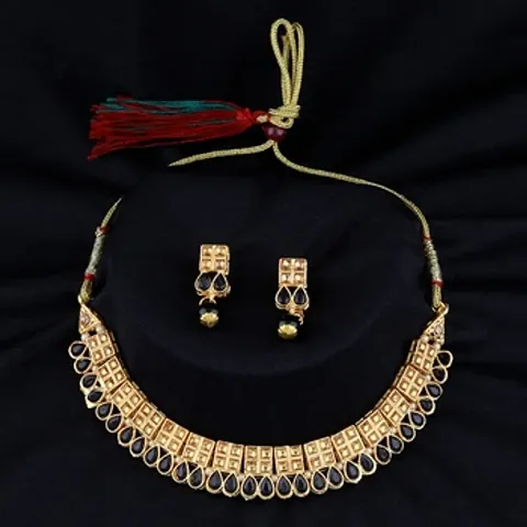 Gold Plated Enthic Choker Set
