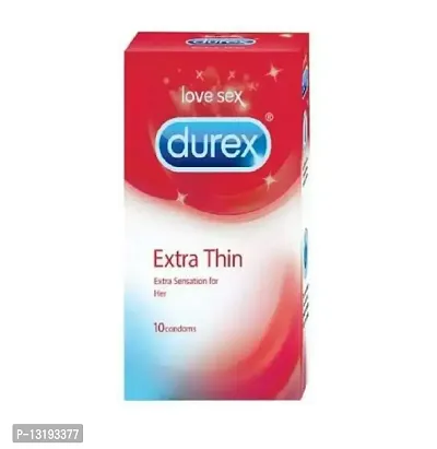 Durex Extra Thin Love Sex Condoms Extra Stimulation for Her (10S)-thumb0