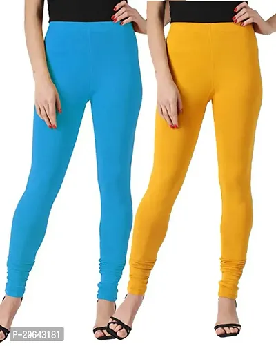 Ultra soft Cotton blended casual leggings for Womens - pack of 2 pcs