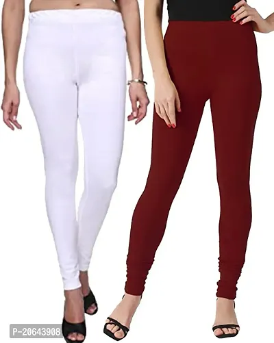 Ultra soft Cotton blended casual leggings for Womens - pack of 2