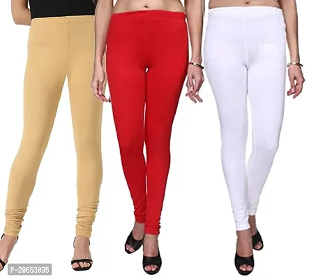 Ultra soft Cotton blended casual leggings for Womens - pack of 3