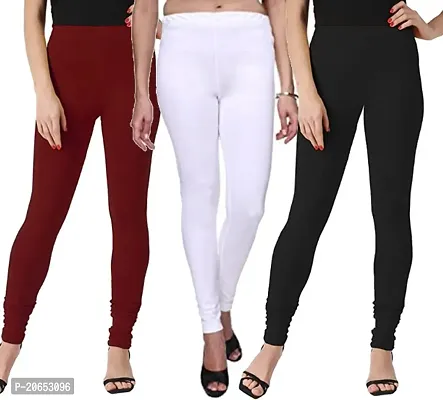 Ultra soft Cotton blended casual leggings for Womens - pack of 3