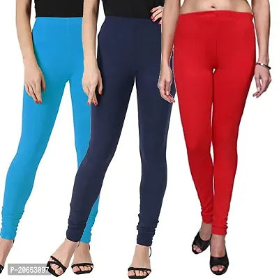 Ultra soft Cotton blended casual leggings for Womens - pack of 3