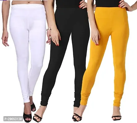 Ultra soft Cotton blended casual leggings for Womens - pack of 3