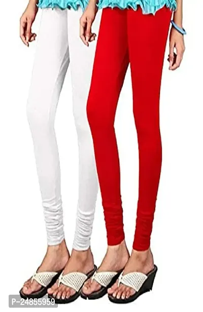 Classic Combed Cotton Solid Legging for Women, Pack of 2-thumb0