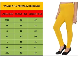 Classic Combed Cotton Solid Legging for Women, Pack of 2-thumb1