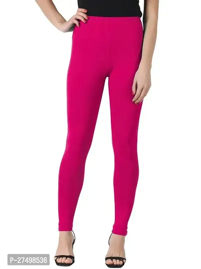 Classic Cotton Lycra Solid Leggings for Women-thumb0