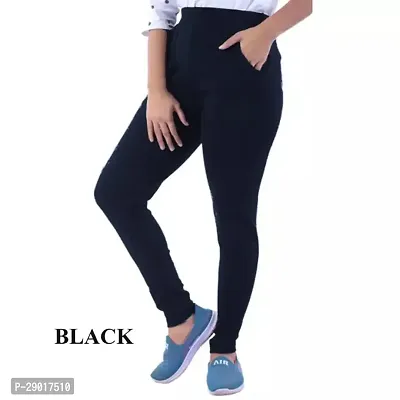 Classic Cotton Blend Solid Jegging for Women