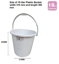 Plastic Solid Bucket 18 Liter For Bathroom-thumb1