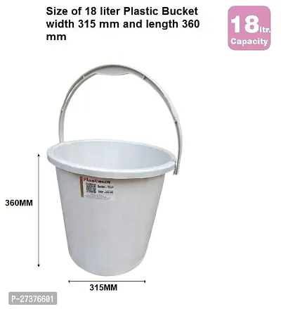 Plastic Solid Bucket 18 Liter For Bathroom-thumb2