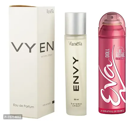 ENVY DEO 60 ml WITH EVA DOLL DEO 125 ml FOR WOMEN