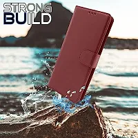 Tecno Spark 7 / 7T Flip Case | Vintage Leather Finish | Inside TPU with Card Pockets | Wallet Stand | Magnetic Closing | Flip Cover for Tecno Spark 7 / 7T (BROWN)-thumb1