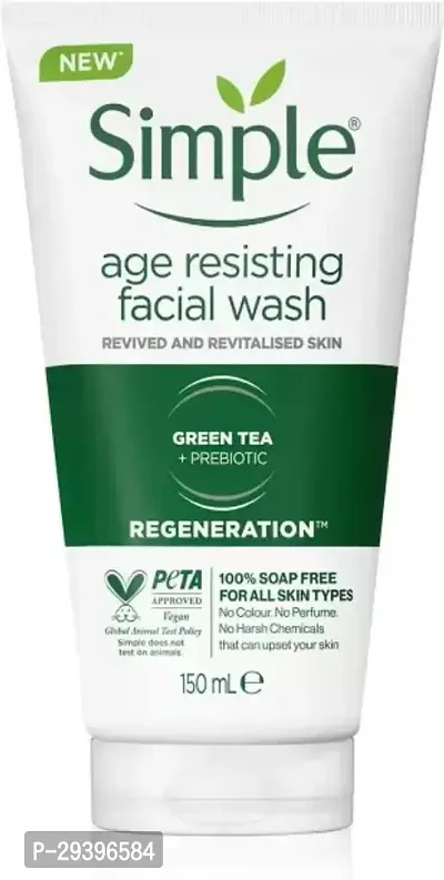 Simple Age Resisting Facial Wash Revived And Revitalised Skin Face Wash